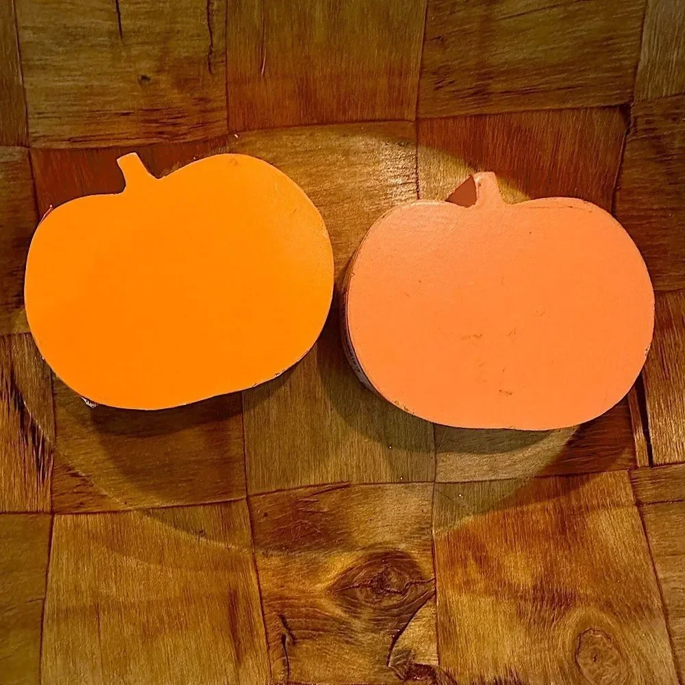 Jack O' Lantern Pumpkin Halloween Wooden Decor Farmhouse Fall Tray Shelf Sitter